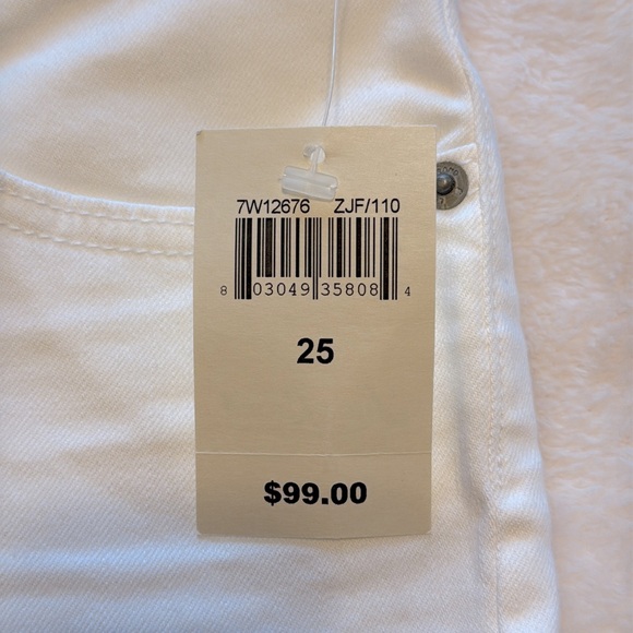 Lucky Brand Sienna Cigarette Slim Boyfriend White Jeans - Picture 9 of 15